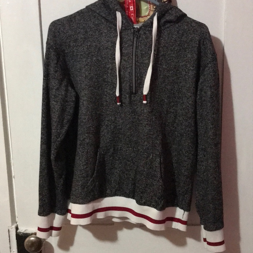 Gray comfy sweater warm once medium
